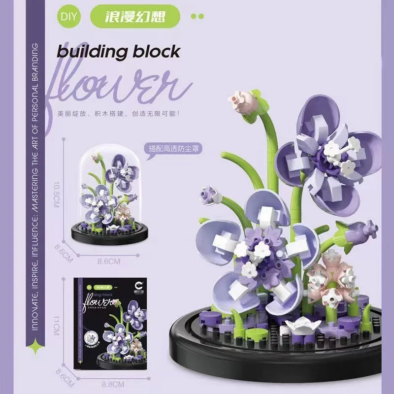 Potted Micro Block Flower & Succulent Sets