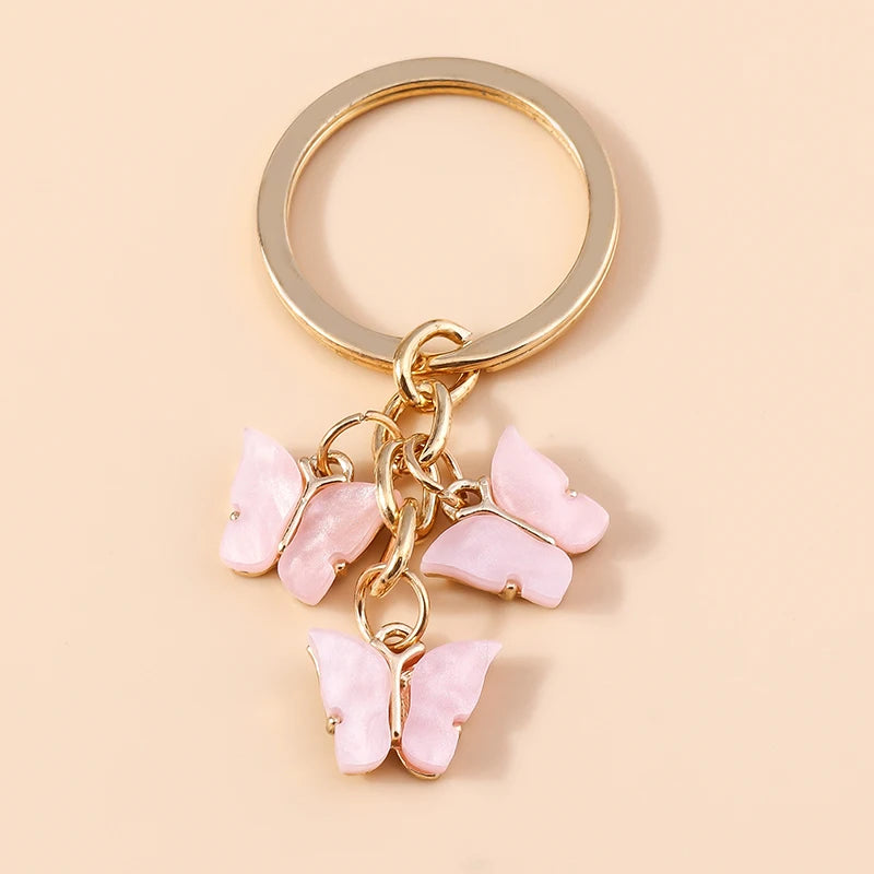 Cute Colorful Butterfly Keychain