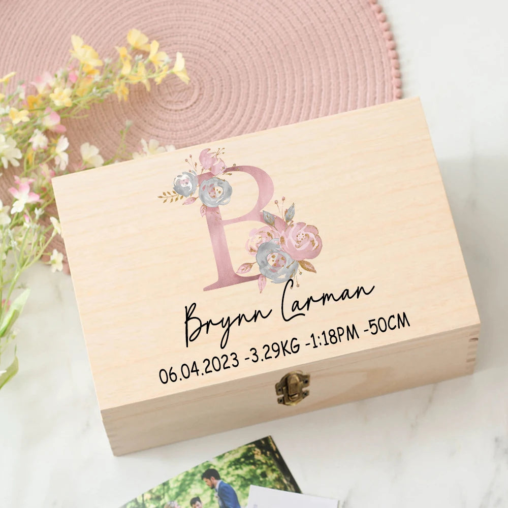 Personalised Baby Keepsake Box
