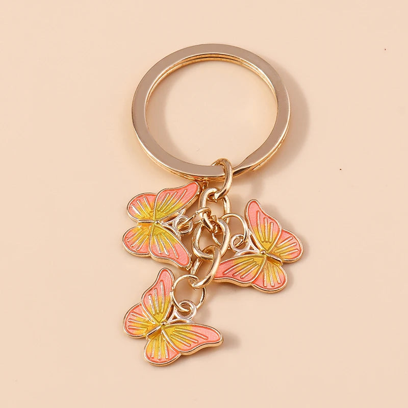 Cute Colorful Butterfly Keychain