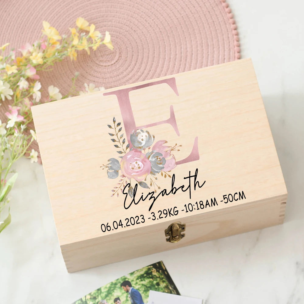 Personalised Baby Keepsake Box