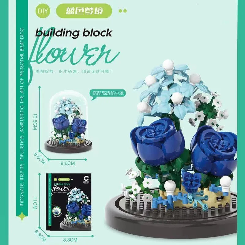 Potted Micro Block Flower & Succulent Sets
