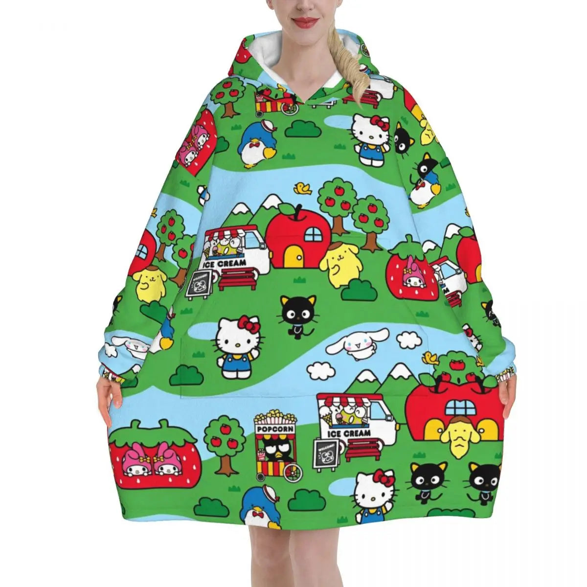 Hello Kitty Oversized Blanket Hoodie