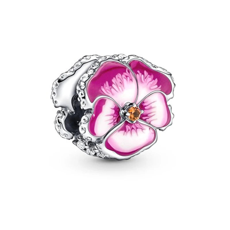 Pink Flowers Series Cherry Blossom Charms