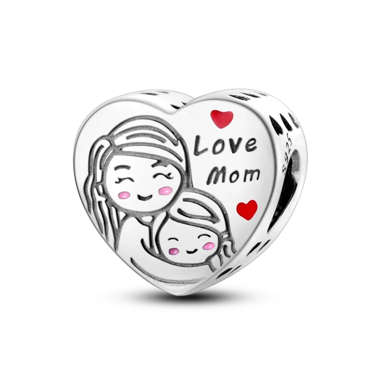 925 Sterling Silver Mothers Day Bracelet Charms
