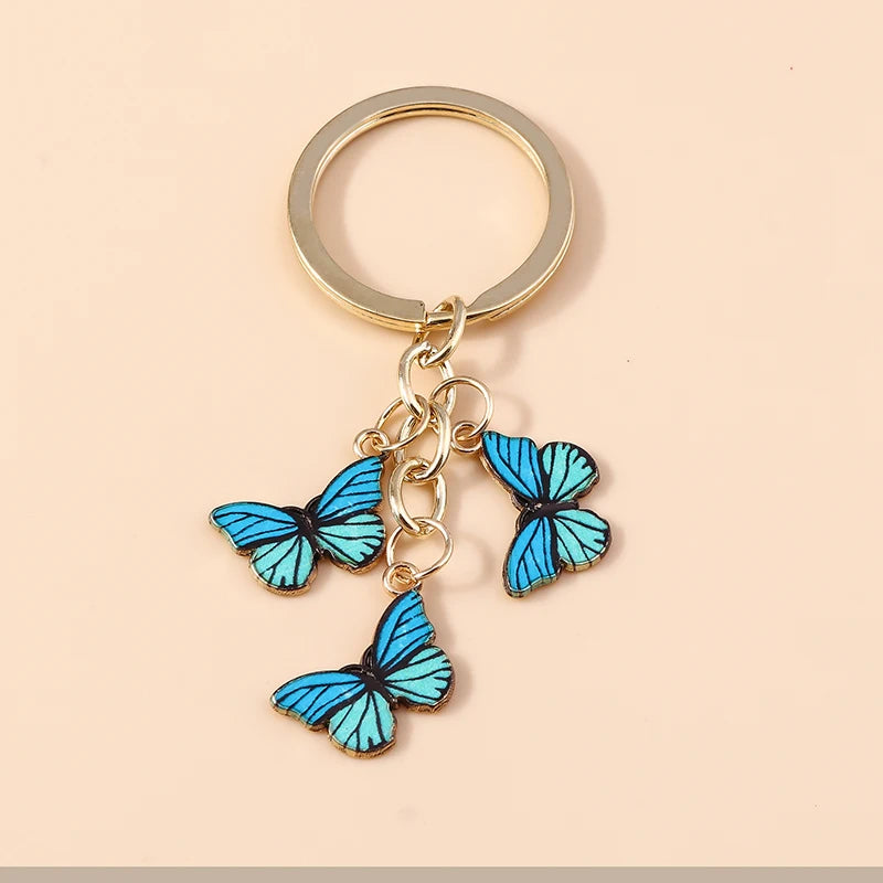 Cute Colorful Butterfly Keychain