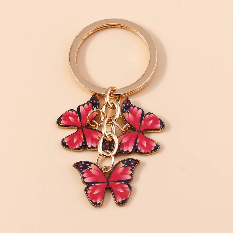 Cute Colorful Butterfly Keychain