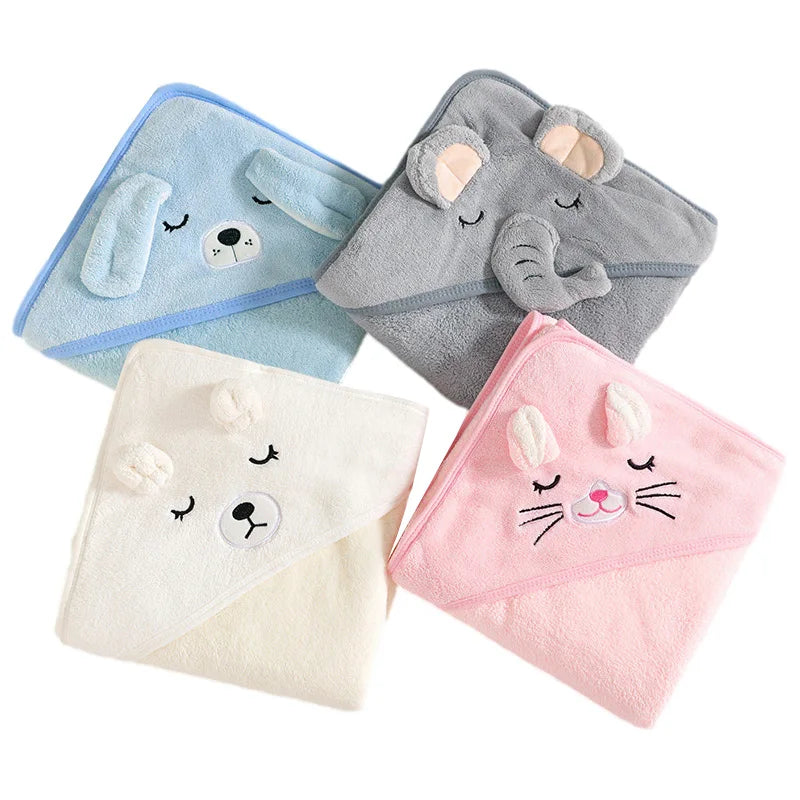 Cute Soft Newborn Hooded Towel