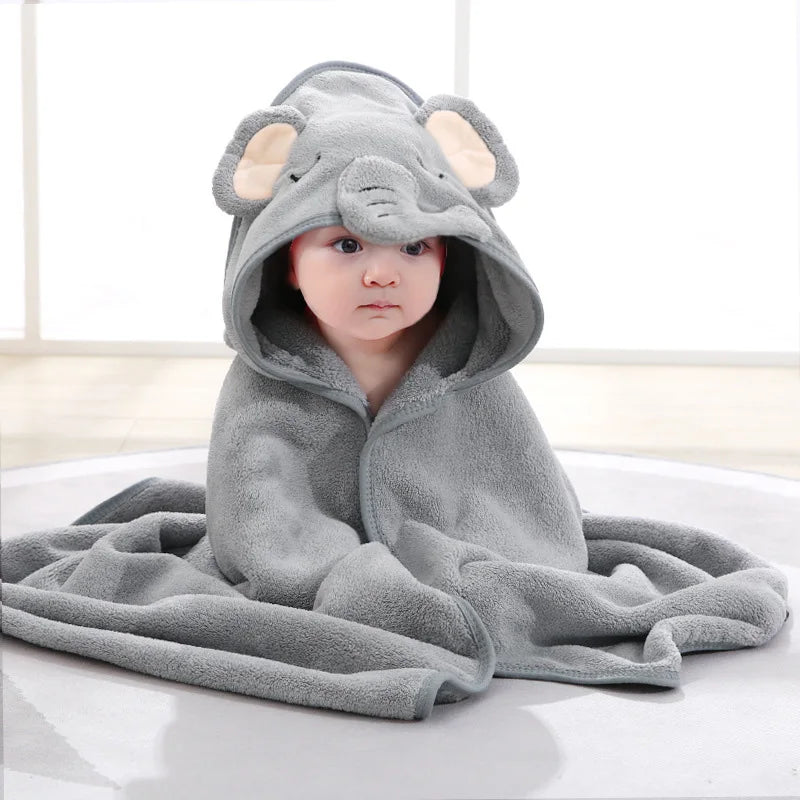 Cute Soft Newborn Hooded Towel