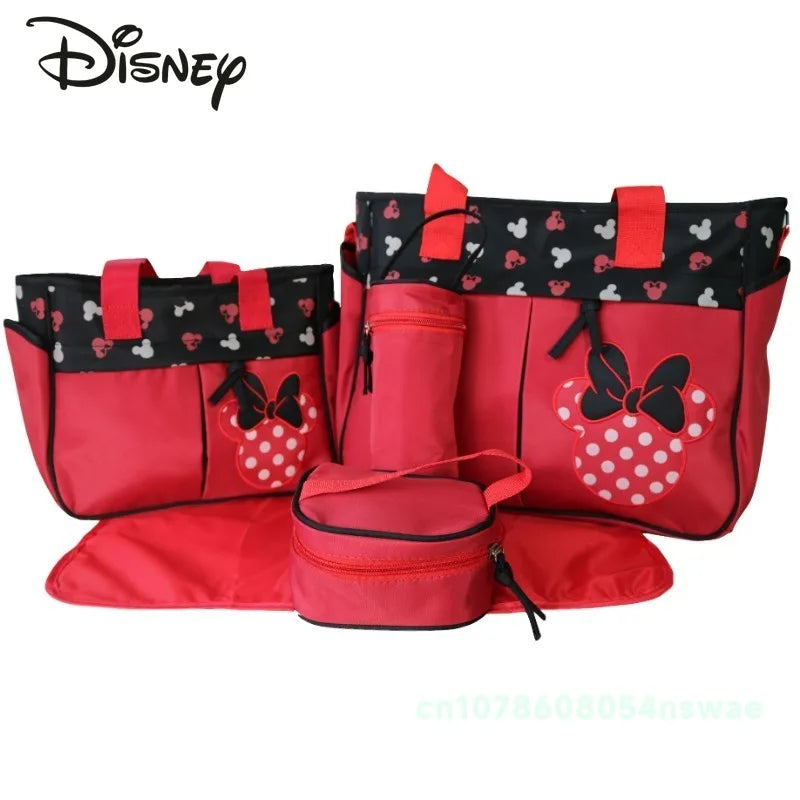 Disney Minnie & Mickey 5-Piece Nappy Bag Set