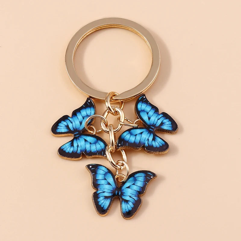 Cute Colorful Butterfly Keychain