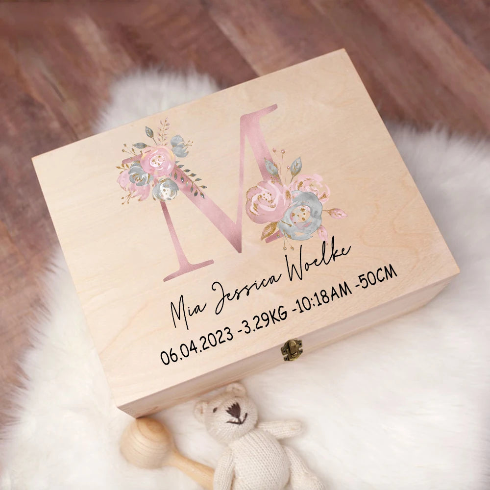 Personalised Baby Keepsake Box