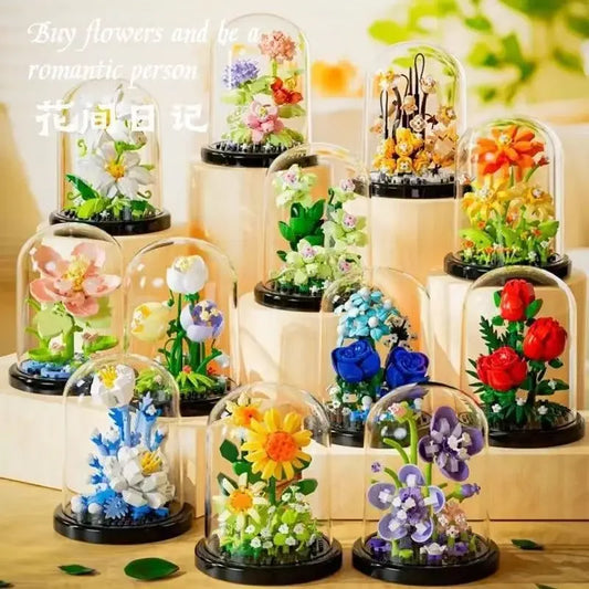 Potted Micro Block Flower & Succulent Sets