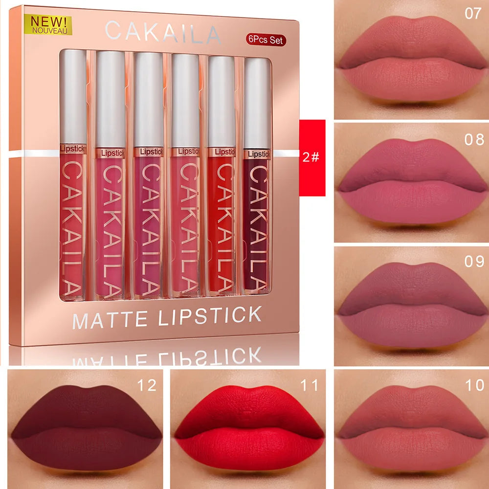 Waterproof Matte Lipstick Set