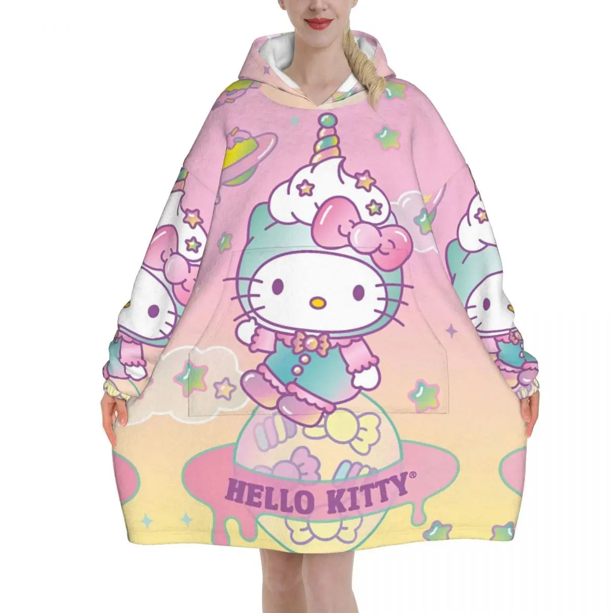 Hello Kitty Oversized Blanket Hoodie