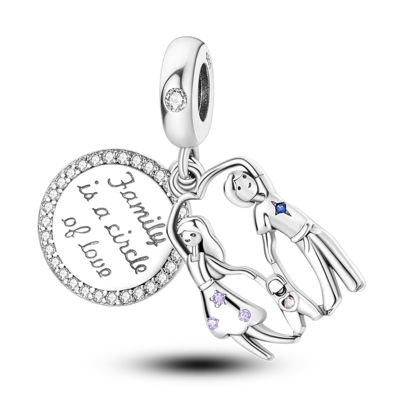 925 Sterling Silver Mothers Day Bracelet Charms