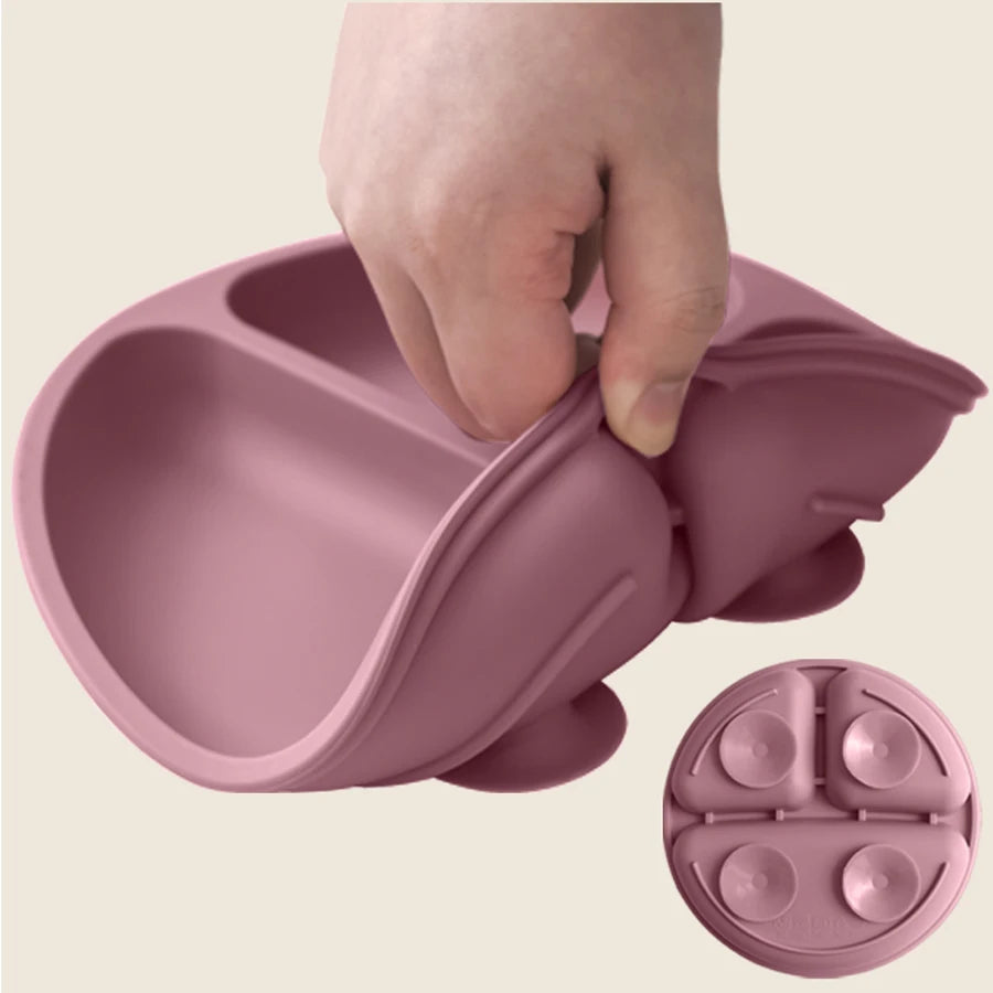 BPA Free Suction Silicone Feeding Plate