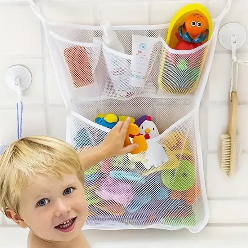 Suction Cup Mesh Bath Toy Storage Bag