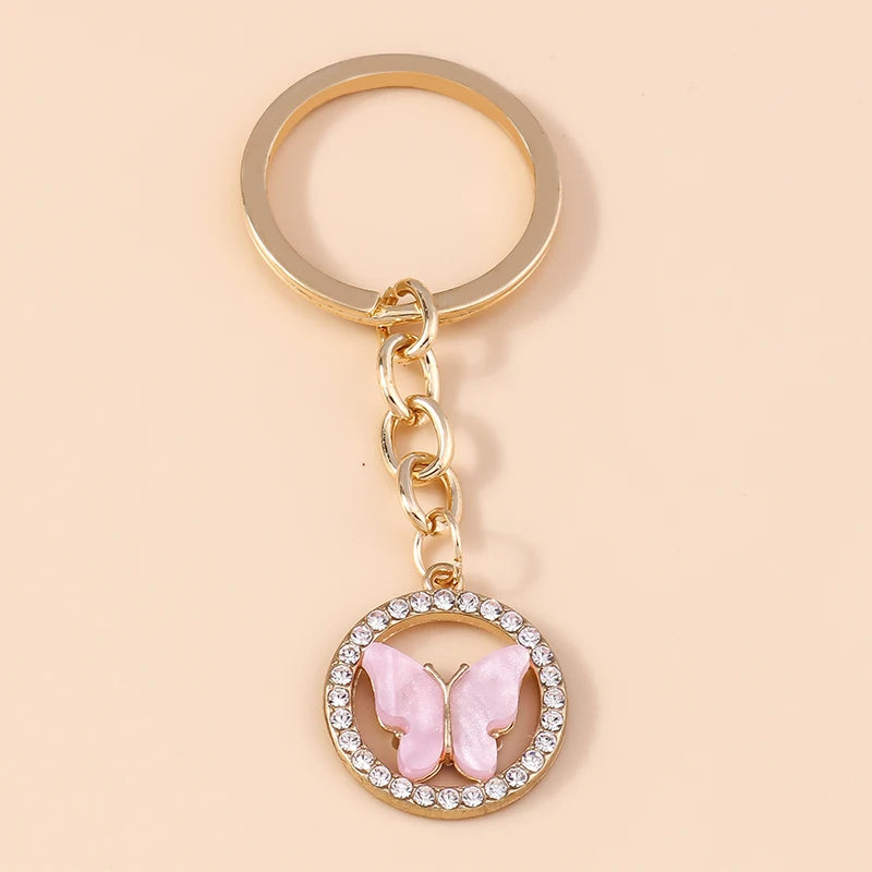Cute Colorful Butterfly Keychain