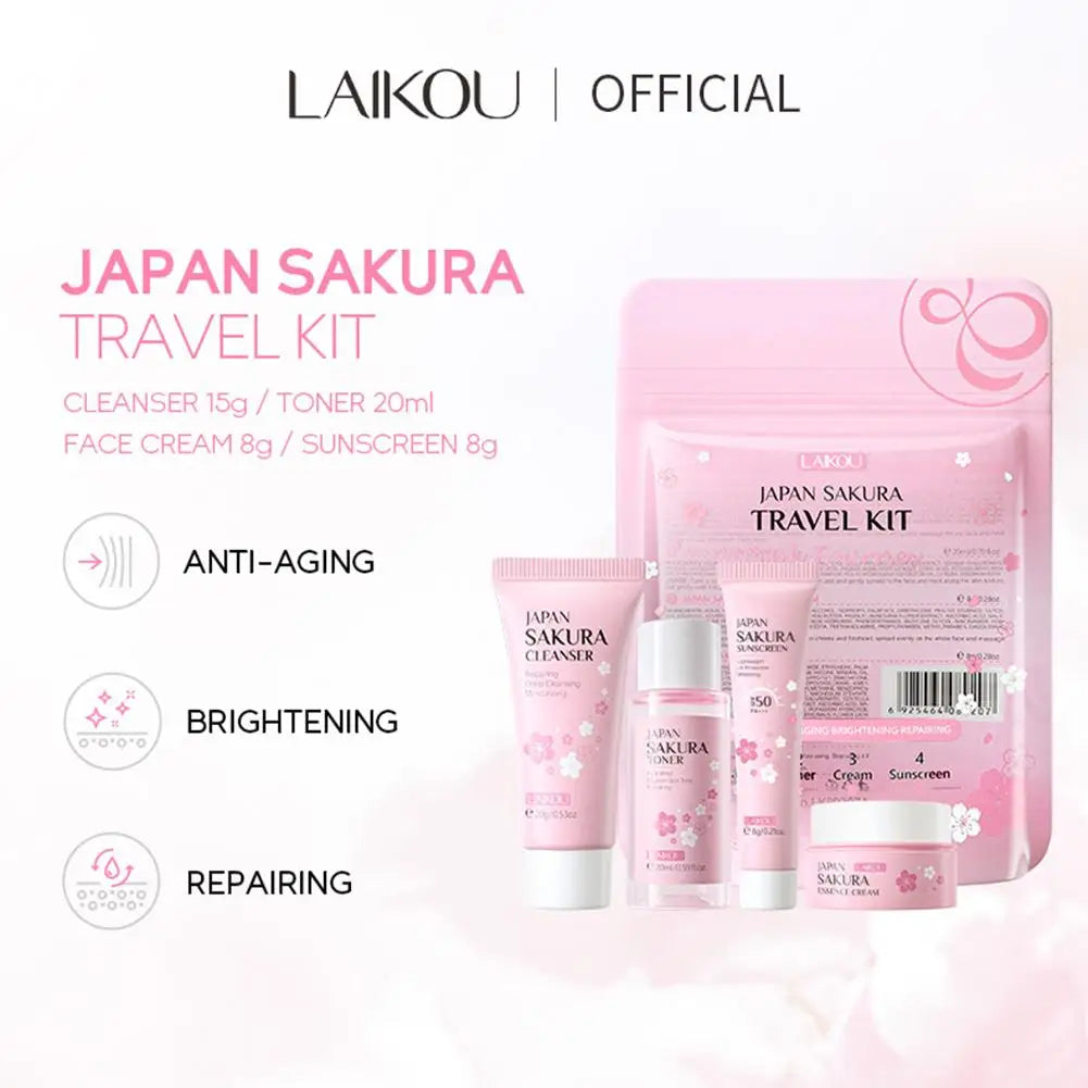 LAIKOU Sakura Skin Care Travel Kit
