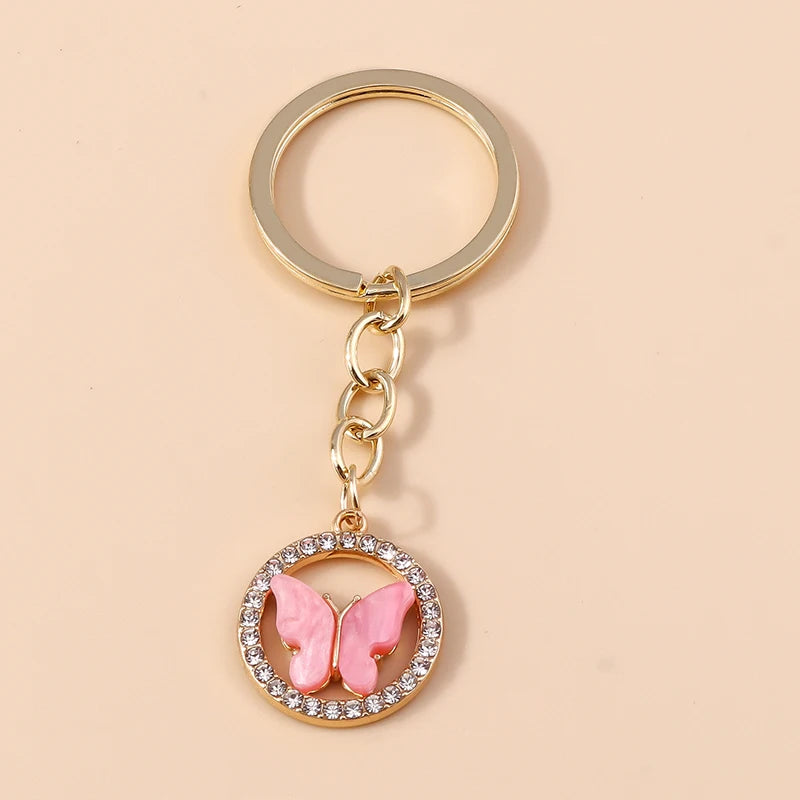 Cute Colorful Butterfly Keychain