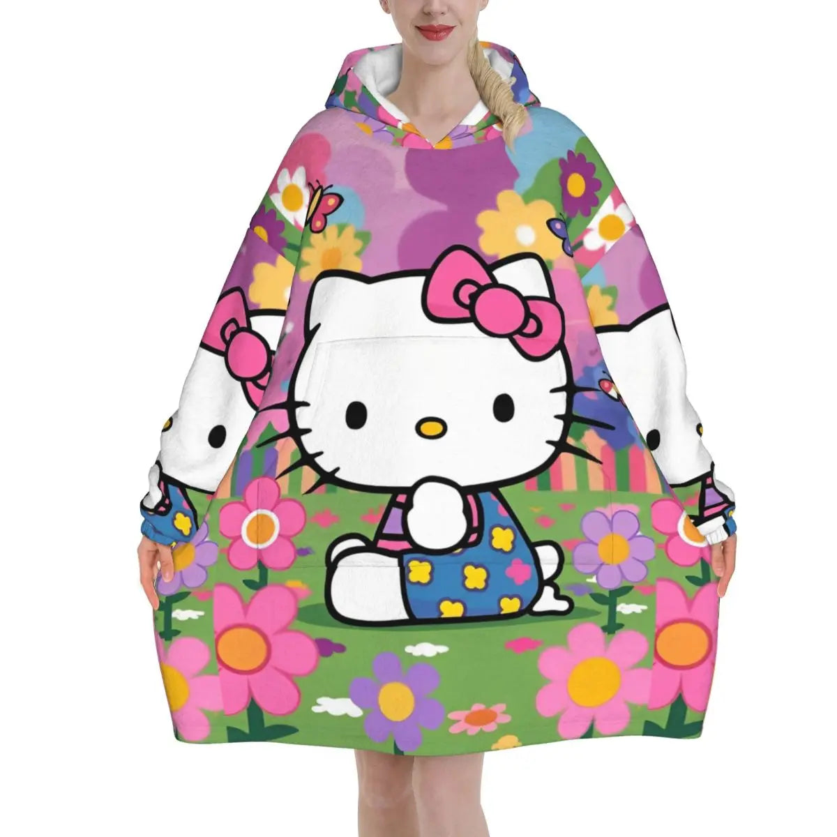 Hello Kitty Oversized Blanket Hoodie