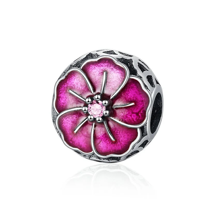 Pink Flowers Series Cherry Blossom Charms