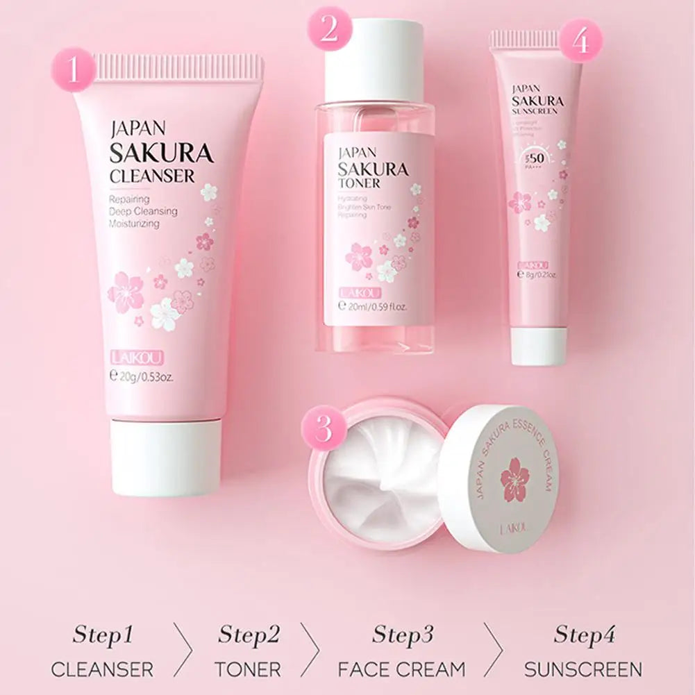 LAIKOU Sakura Skin Care Travel Kit