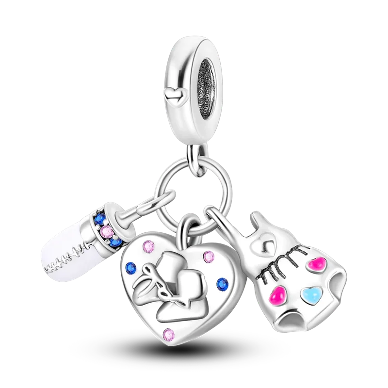 925 Sterling Silver Mothers Day Bracelet Charms