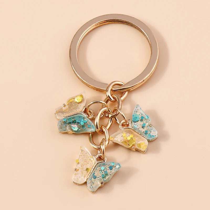 Cute Colorful Butterfly Keychain