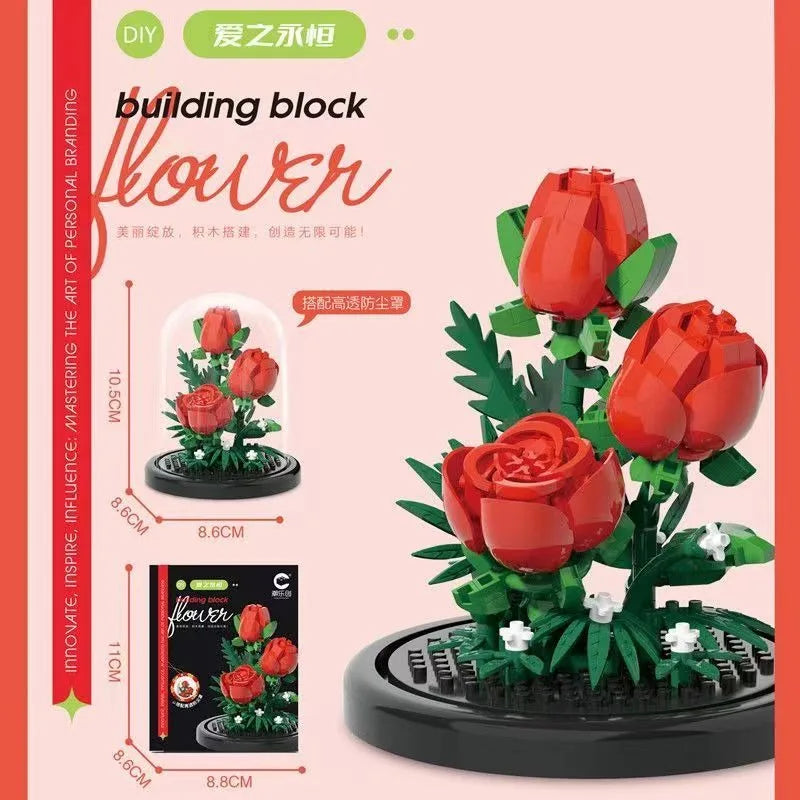 Potted Micro Block Flower & Succulent Sets