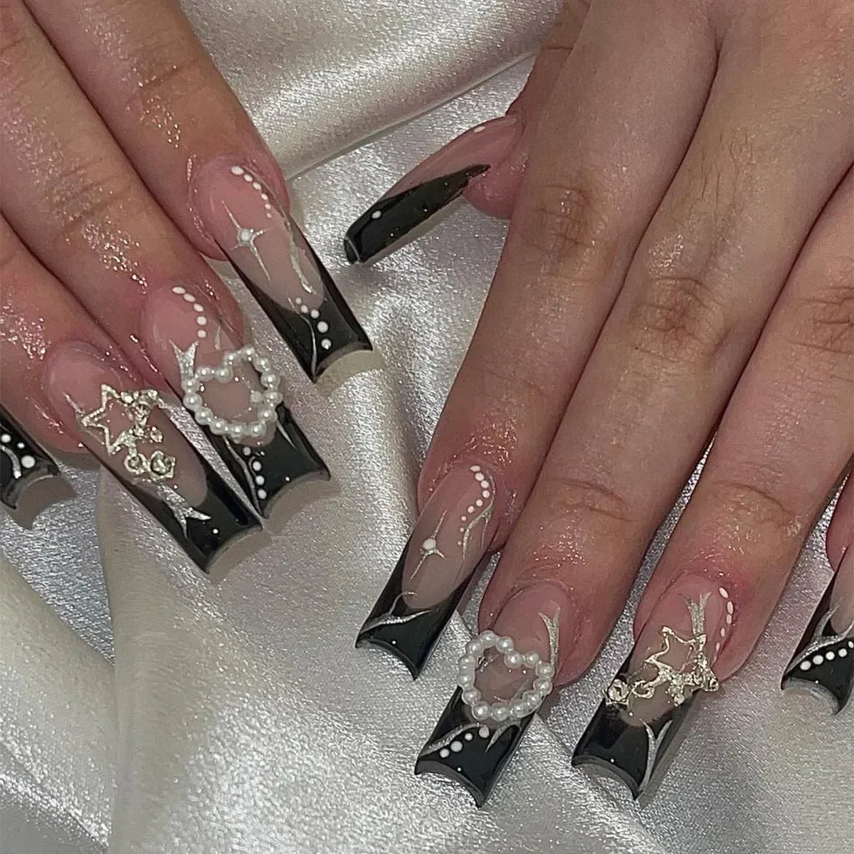 24Pcs Long Ballet Style False Nails