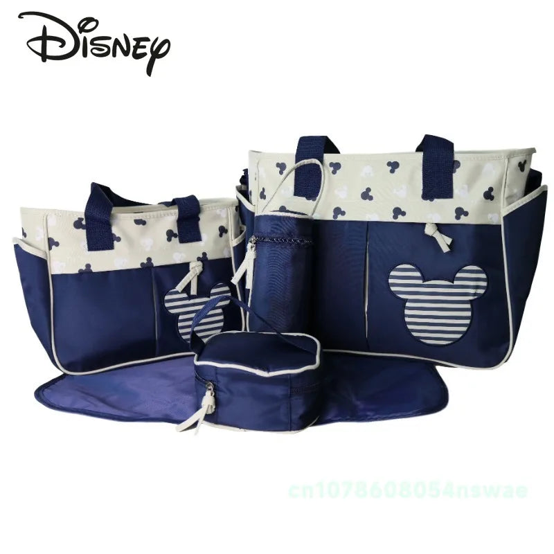 Disney Minnie & Mickey 5-Piece Nappy Bag Set