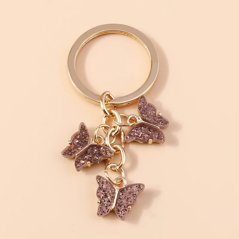 Cute Colorful Butterfly Keychain