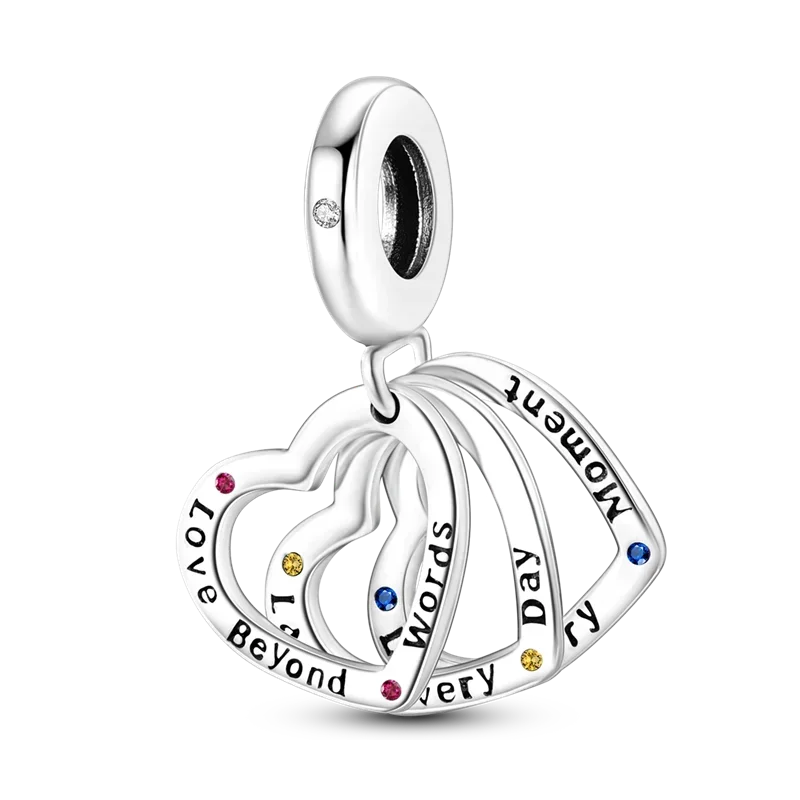 925 Sterling Silver Mothers Day Bracelet Charms