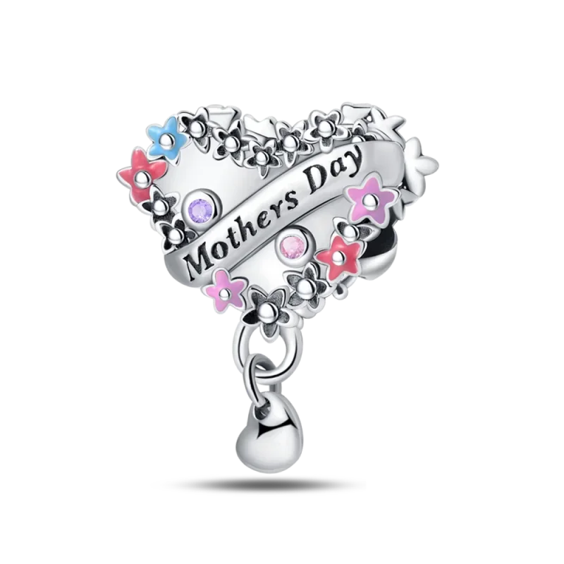 925 Sterling Silver Mothers Day Bracelet Charms