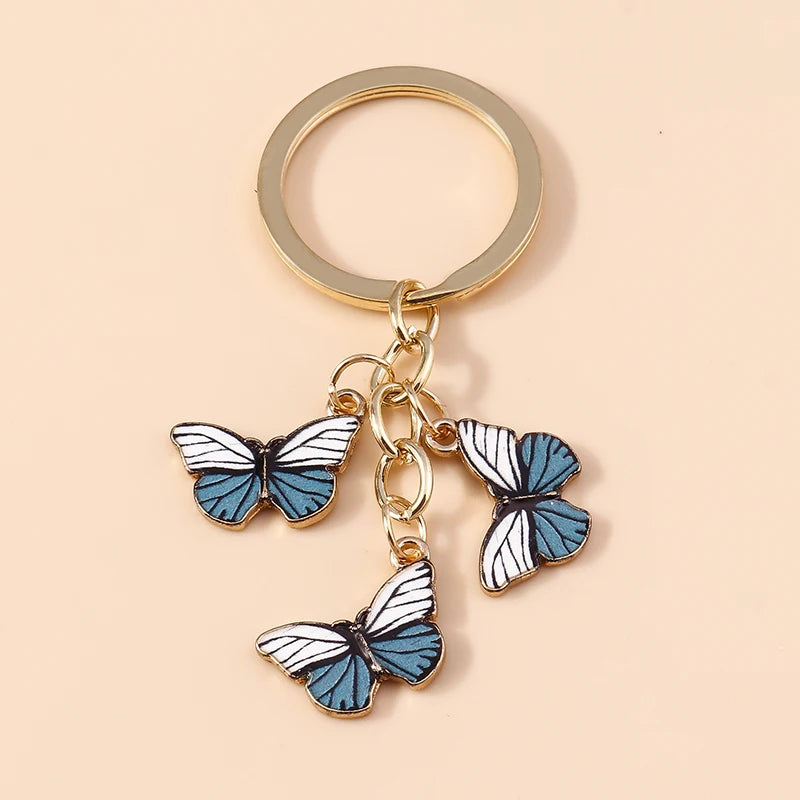 Cute Colorful Butterfly Keychain