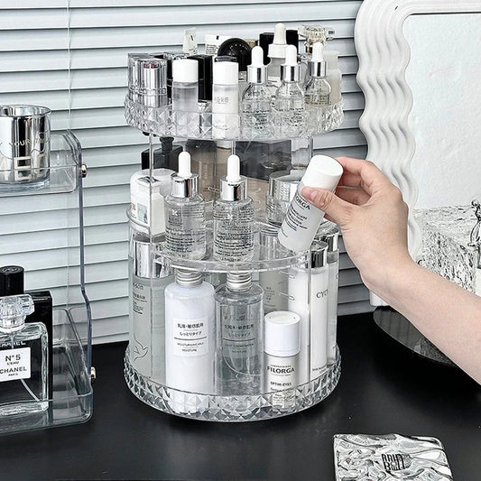 360 Rotating Cosmetic Storage Rack