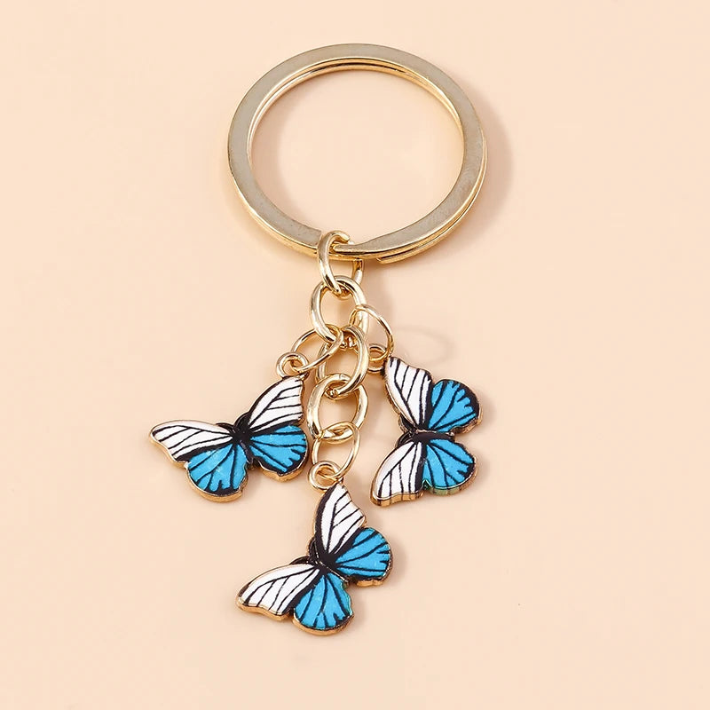 Cute Colorful Butterfly Keychain