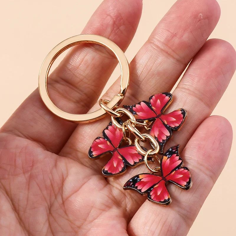Cute Colorful Butterfly Keychain