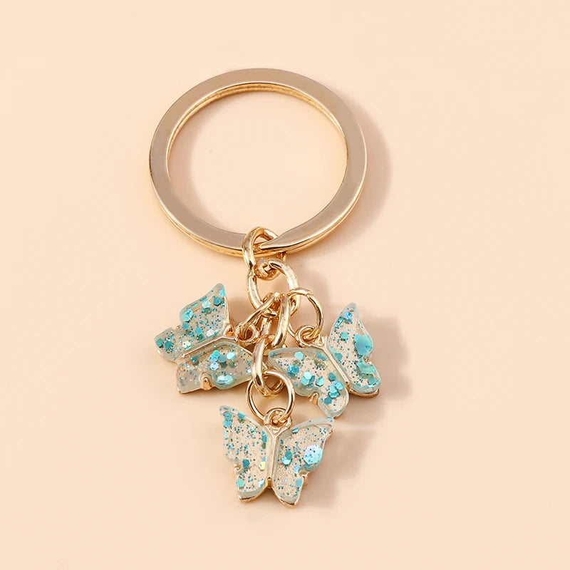 Cute Colorful Butterfly Keychain