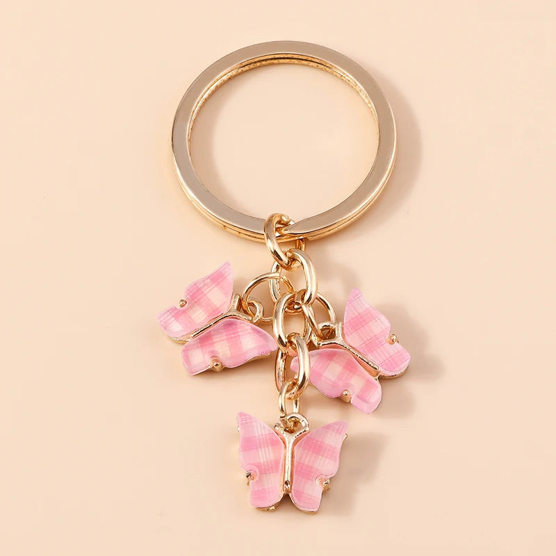 Cute Colorful Butterfly Keychain