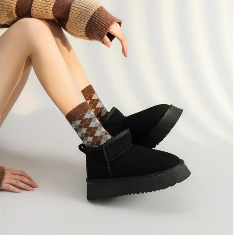 Ladies Warm Slipper Boots