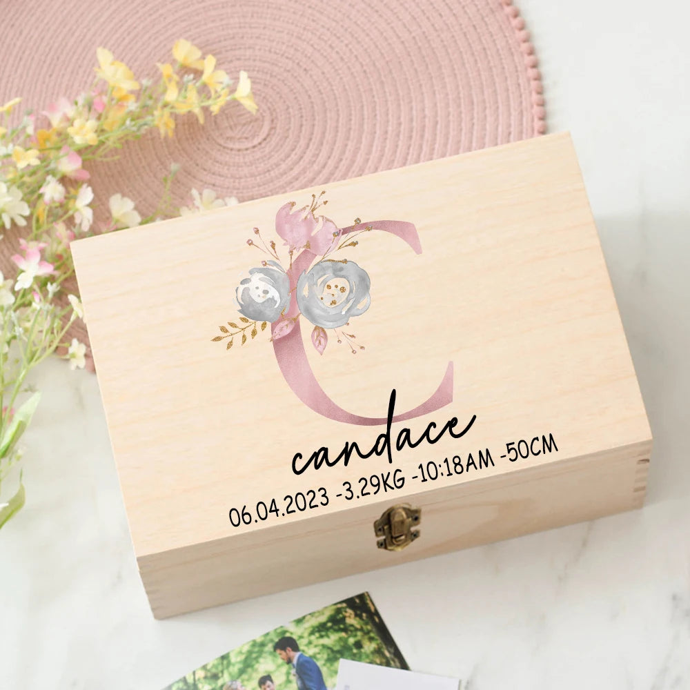 Personalised Baby Keepsake Box