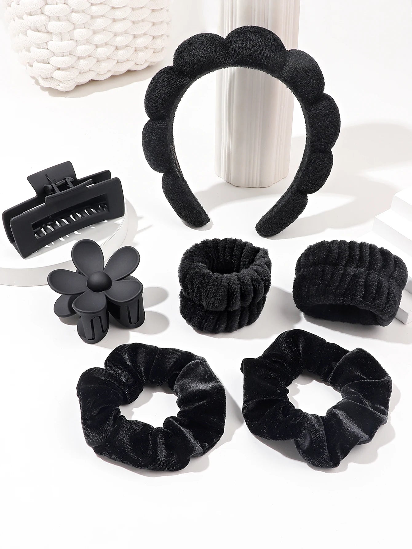 7Pcs Micro fibre Skin Care Washing Set