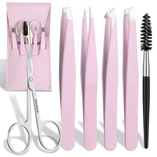 4/6Pcs Hair Removal Tweezer Set