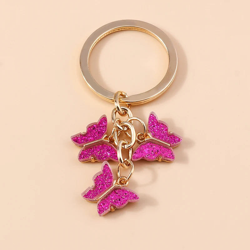 Cute Colorful Butterfly Keychain