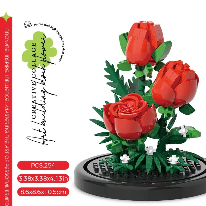 Potted Micro Block Flower & Succulent Sets