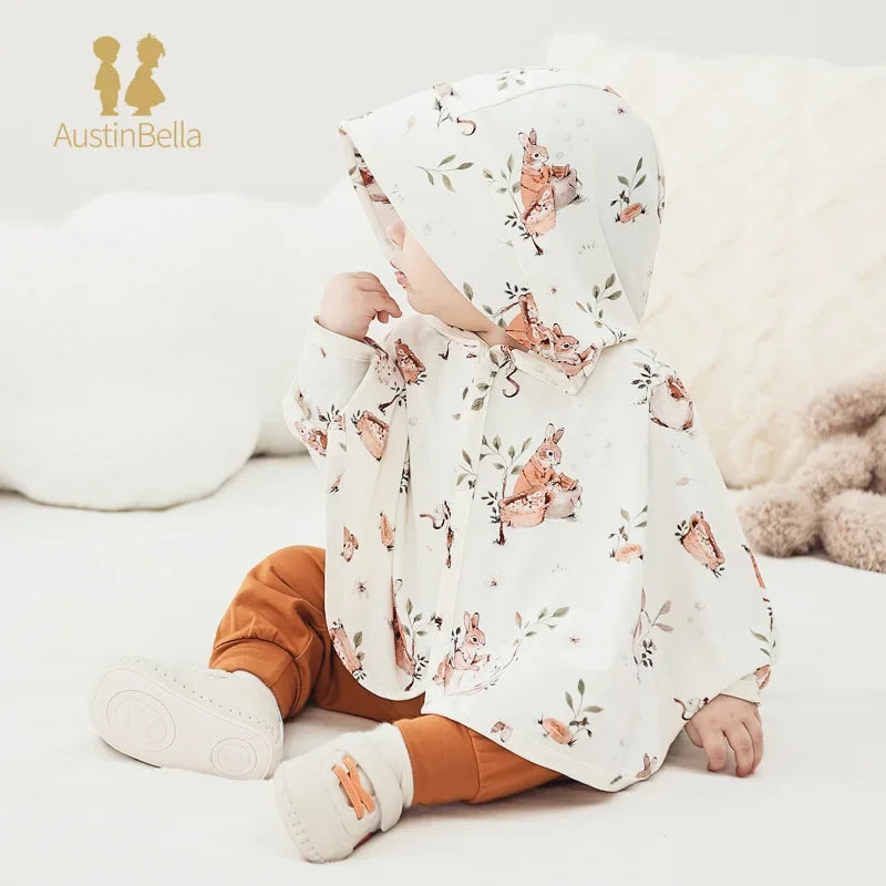 Baby Kids Bear Hooded Poncho