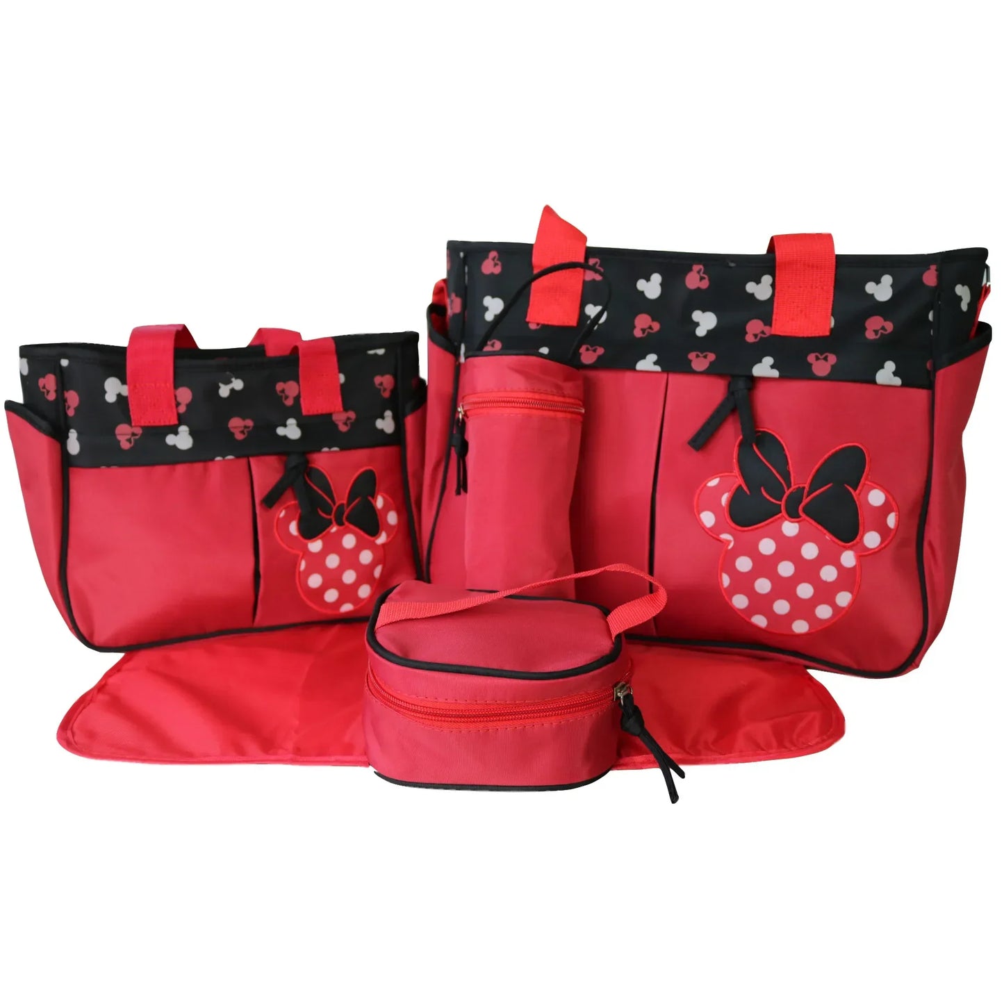 Disney Minnie & Mickey 5-Piece Nappy Bag Set